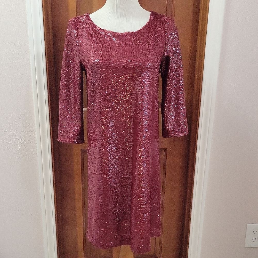 BB Dakota Sparkling Long Sleeve Dress